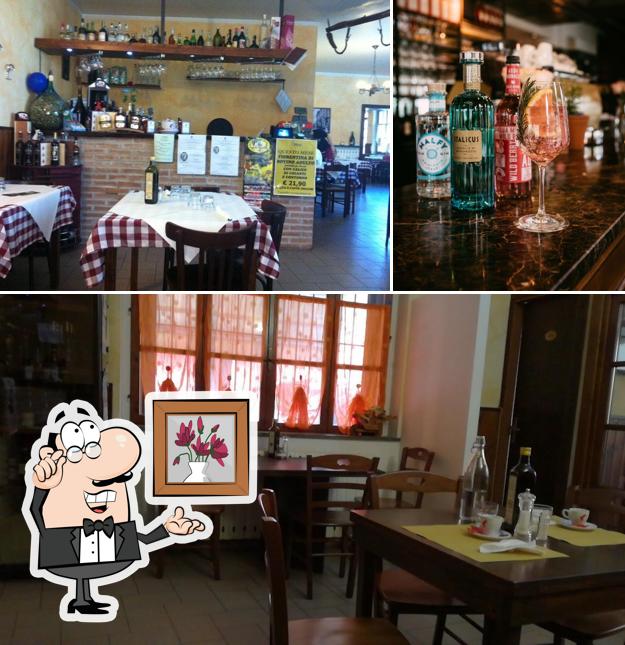 Gli interni di L'Osteria