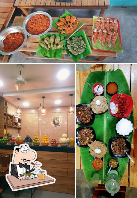 Food at Moonlight restaurant
