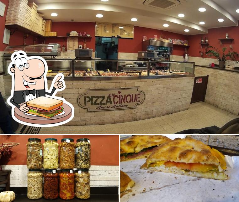 Toast al formaggio al Pizza Dai Cinque