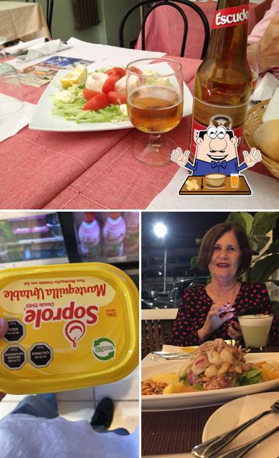 La cibo e interni del ristorante