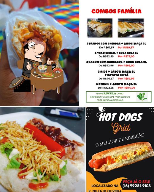 Platos en HOT DOGS GRID
