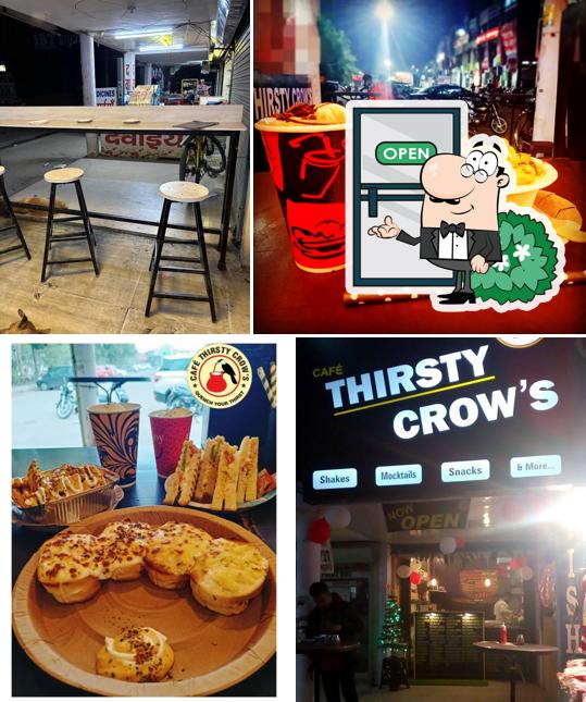 The exterior of Cafe Thirsty Crow's