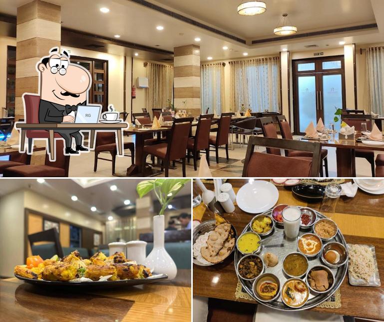 The interior of Navidya By Amantra Hotels