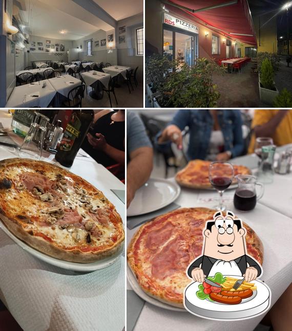 Questa è la foto che mostra la cibo e interni di RDS Pizzeria Sport