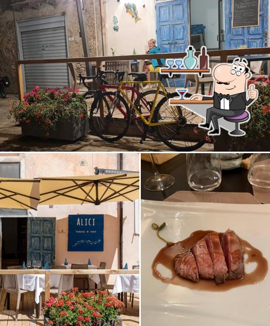 Gli interni di Alici Cucina Mediterranea