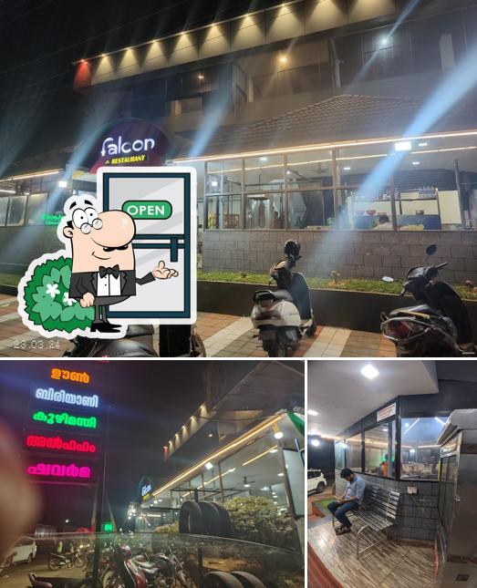 Check out how Falcon Restaurant looks outside
