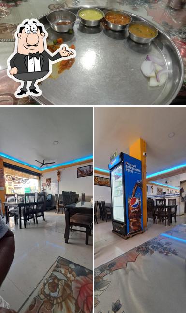 The picture of Balaji Rajasthani Thali & Restaurant’s interior and food