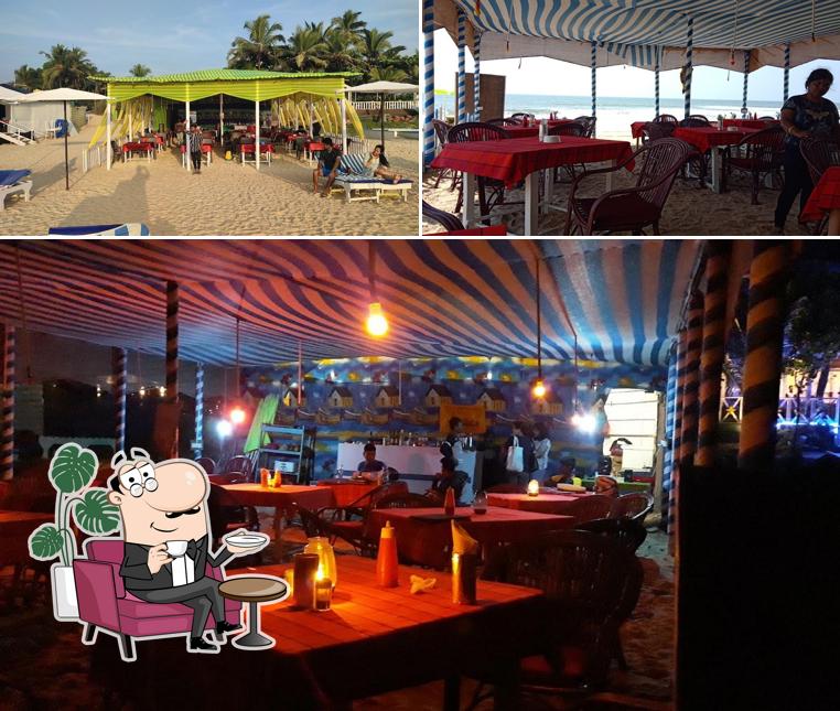 The interior of Jammy's beach shack