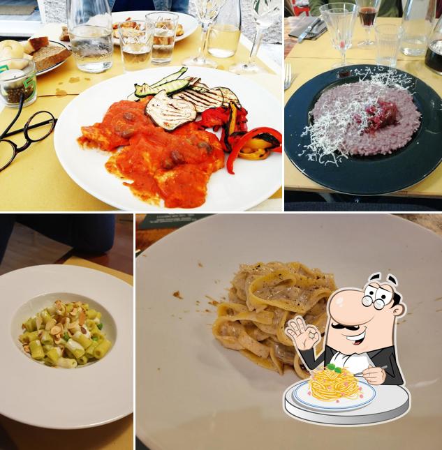 Spaghetti alla carbonara al Osteria Al Gallo