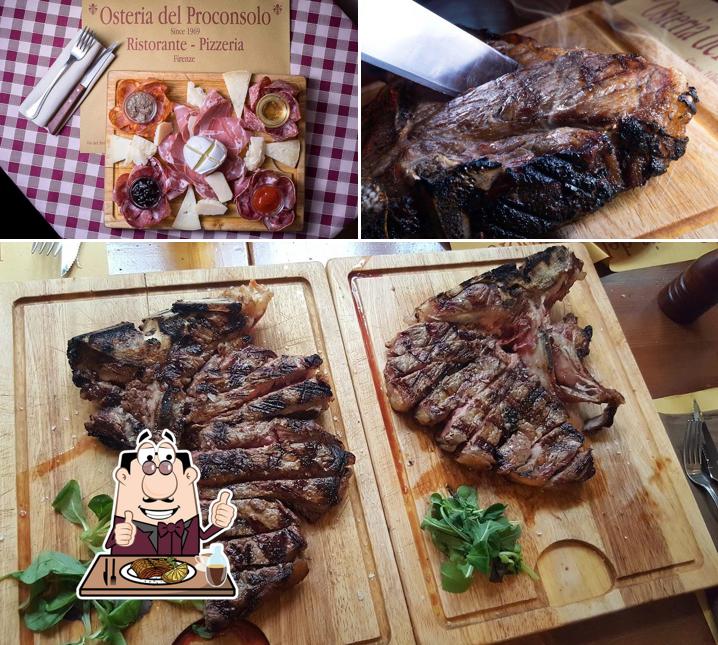 Scegli piatti di carne dal menu