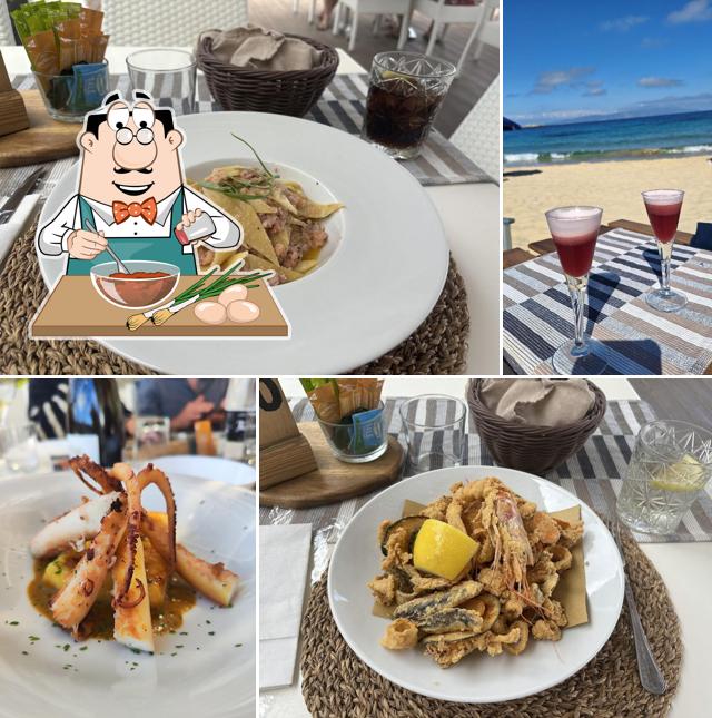 Ravioli al Ristorante Bar Cannelle on the Beach