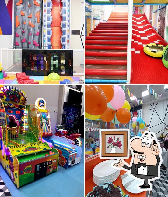 Take a seat at one of the tables at Yaya Playzone