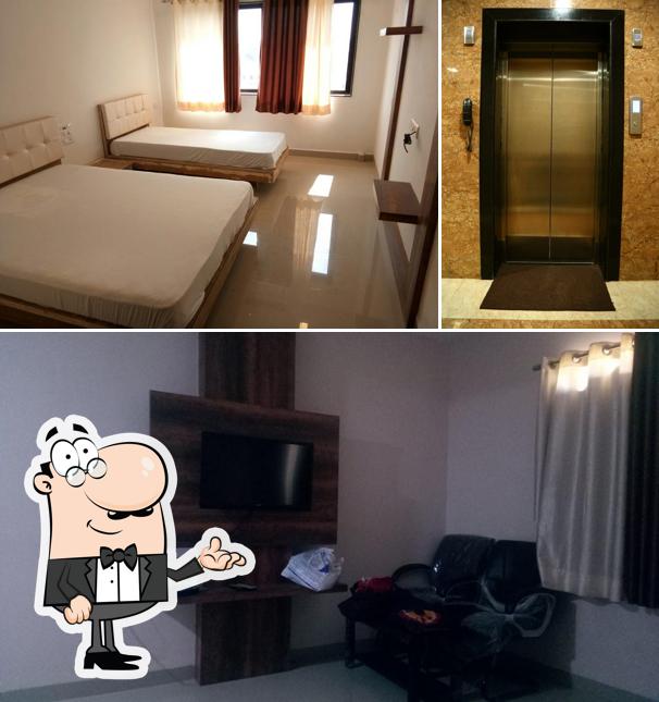 The interior of Hotel Kesar Residency