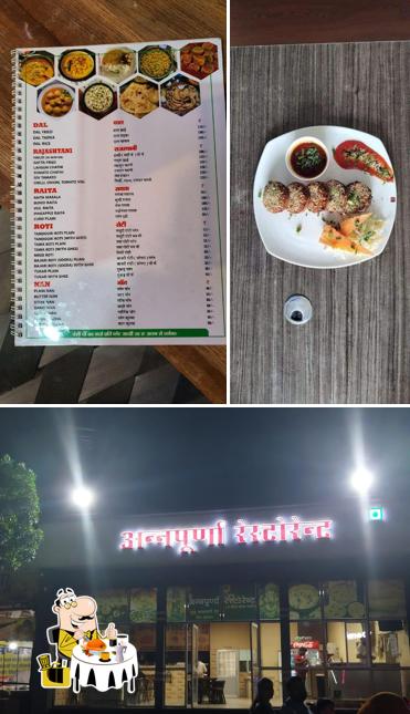 Among various things one can find food and interior at Annapurna Restaurant