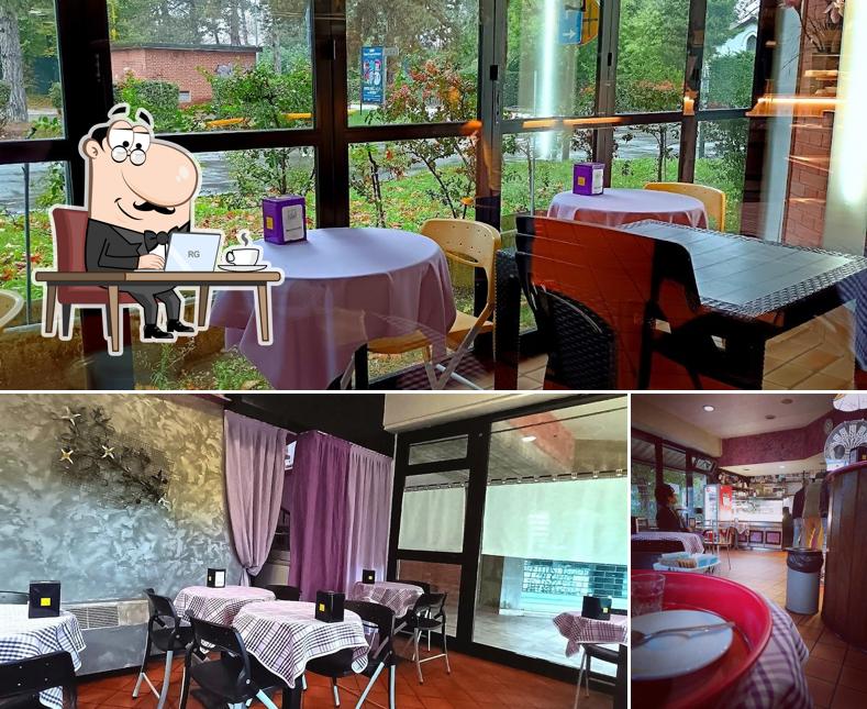 Gli interni di Lucky Cafè
