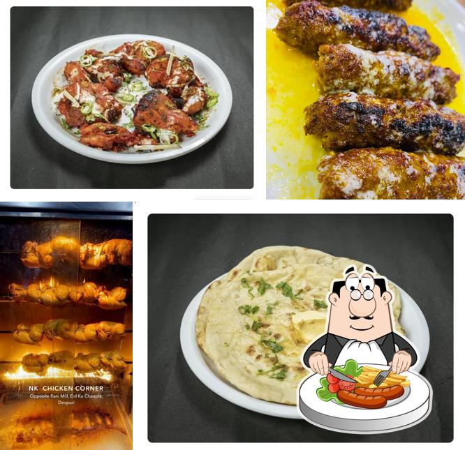 Food at N K Chicken Corner