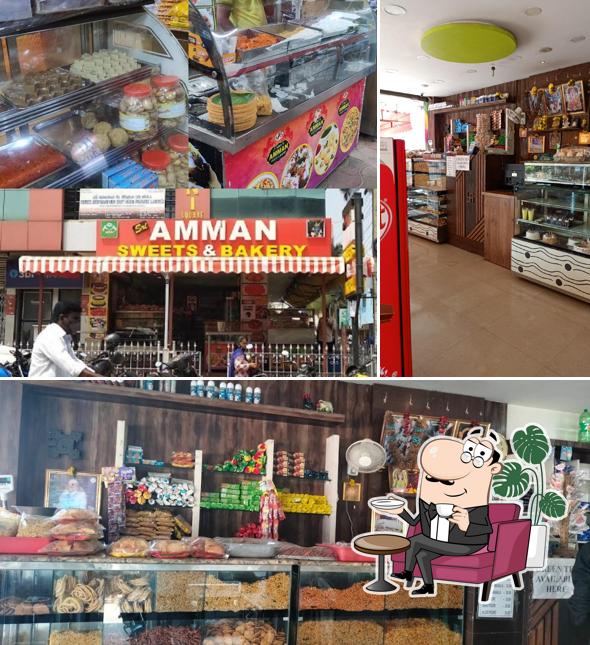 The interior of Sri Amman Sweets and Bakery, Opp Railway Station, Hosur