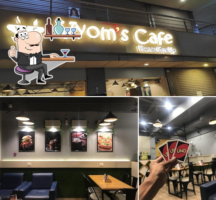 The interior of VYOM'S CAFE