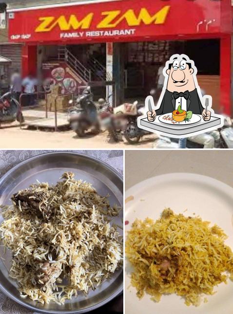 Among different things one can find food and exterior at Zam Zam The Delicious Biryani Center