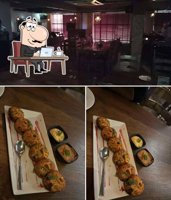 Take a seat at one of the tables at Folks