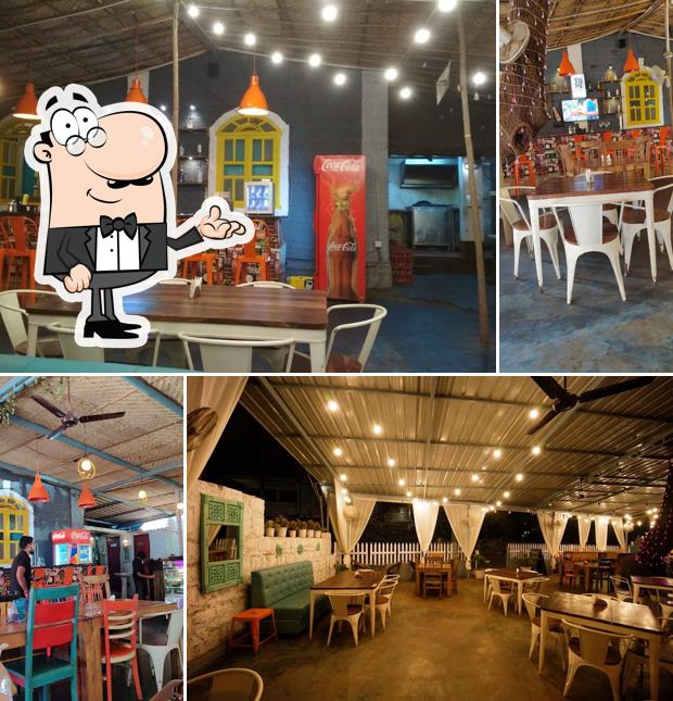 Take a seat at one of the tables at The Dera By Square Soarrow