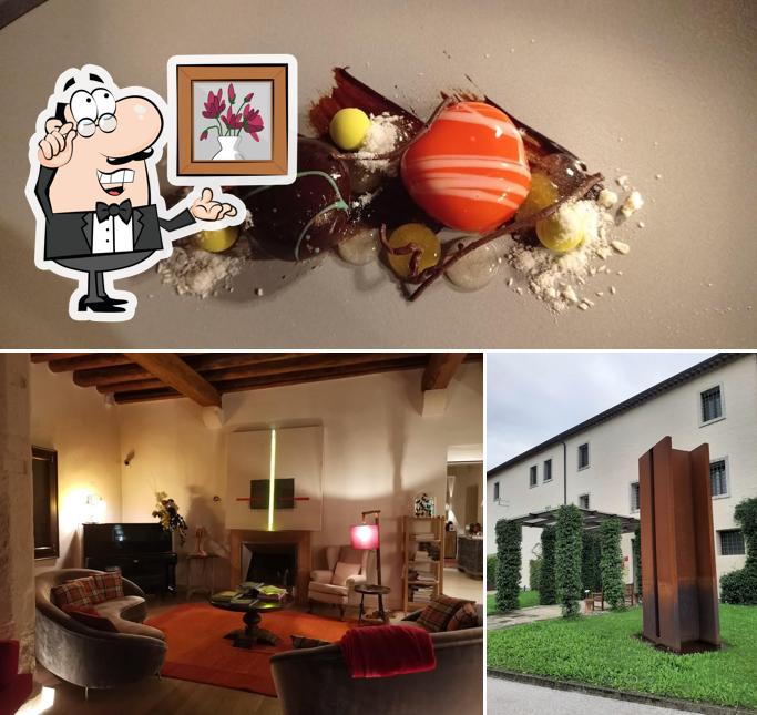 La immagine della interni e cibo di Osteria del Guà