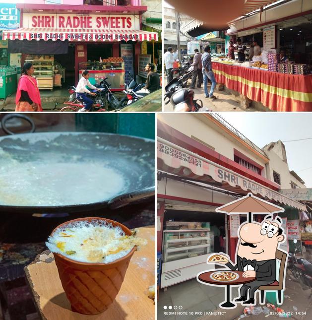 The exterior of Shri Radhe Sweets