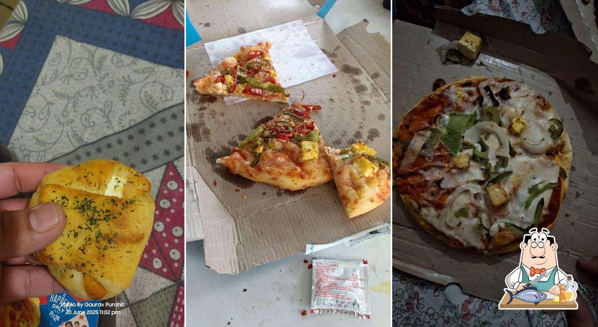 Grilled salmon at Domino's Pizza