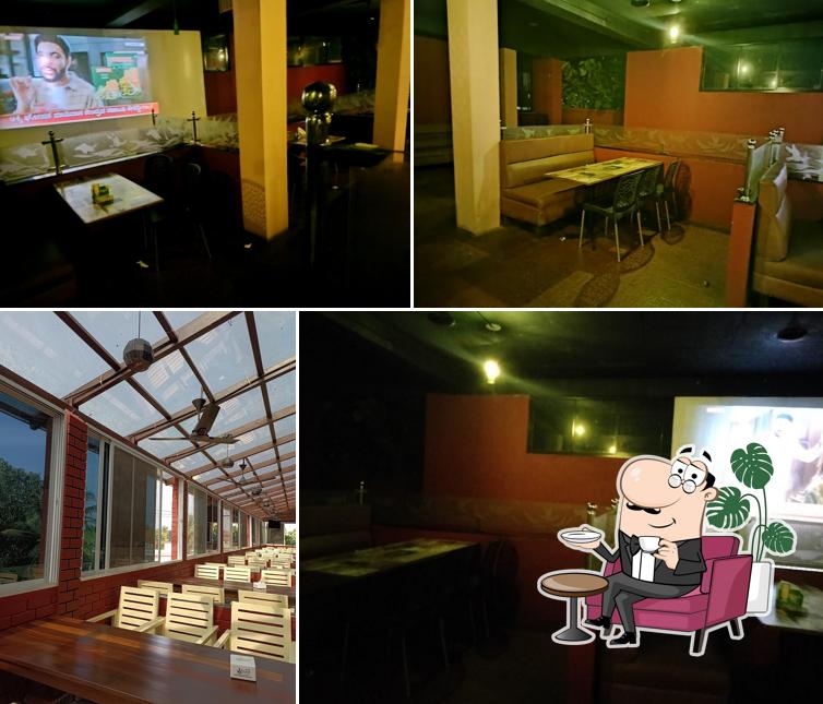 The interior of Garden Restaurant