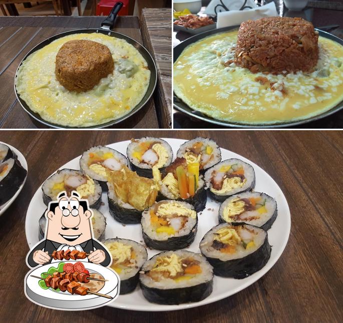 Food at Korean Restaurant Caffe Moa