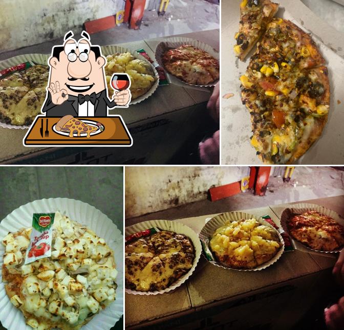 At Ghanshyam pizza den, you can enjoy pizza