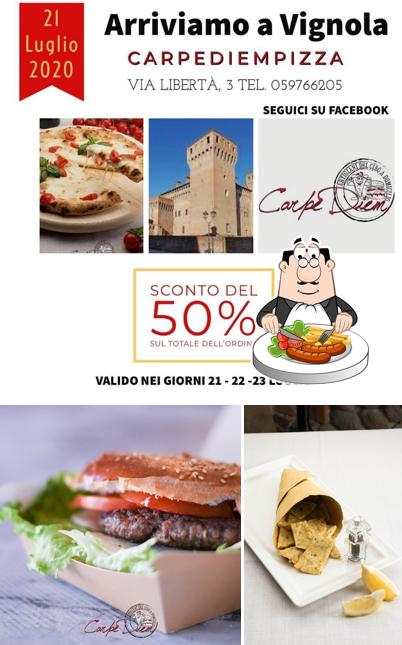 Cibo al Pizzeria d'asporto Carpe Diem
