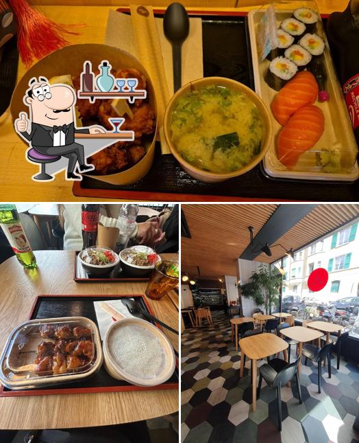 La immagine della interni e cibo di Mikado Sushi