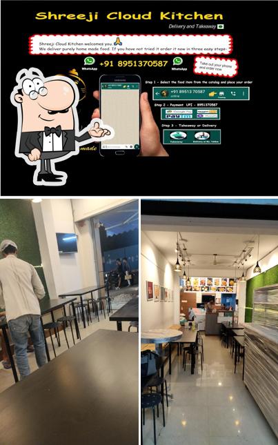 The interior of Shreeji Cloud Kitchen