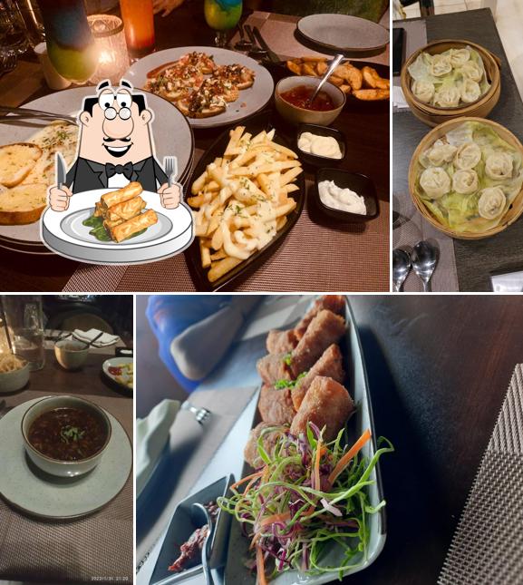 Spring rolls at The Sky Kitchen & Banquets