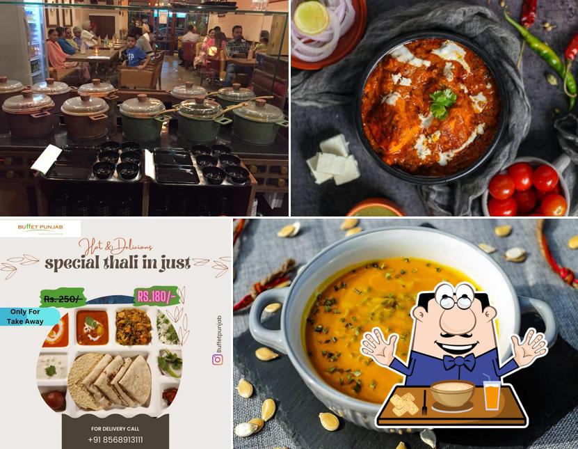 Food at Buffet Punjab