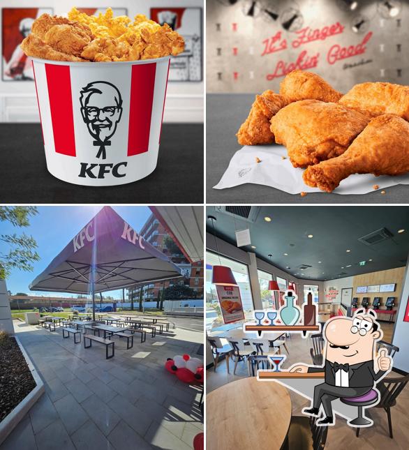 La immagine della interni e cibo di KFC