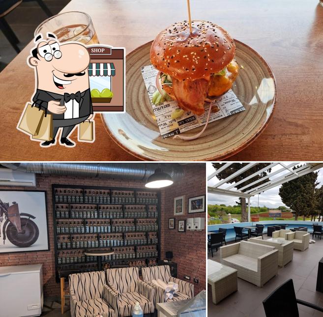 Big blue Grill & Burger si caratterizza per la esterno e cibo