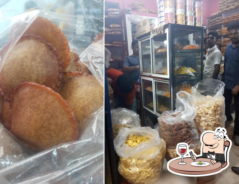 Food at Real Halwa and hot chips