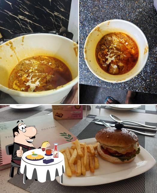 Hamburger at The Bellrocc Resto Bar