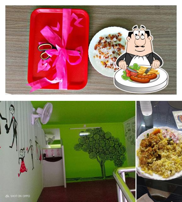 This is the image showing food and interior at Srishti Dum House, The Biriyani Hut