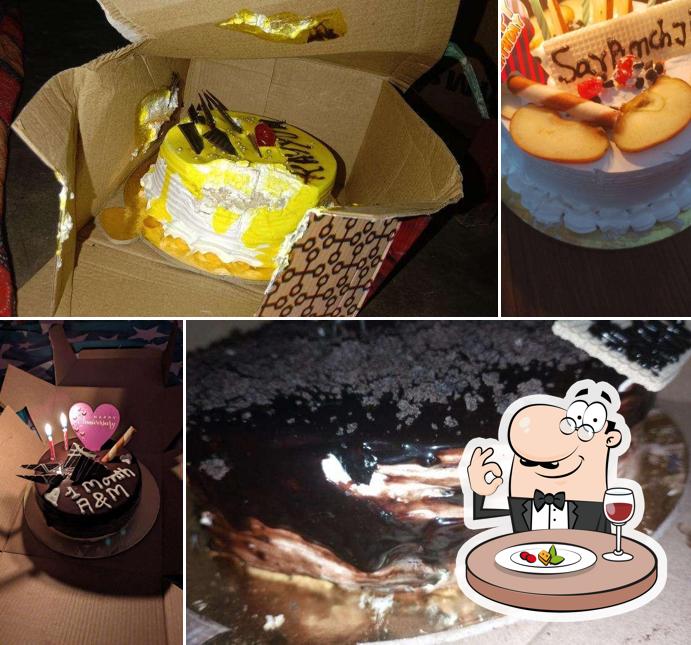 Food at Black Berry Cake