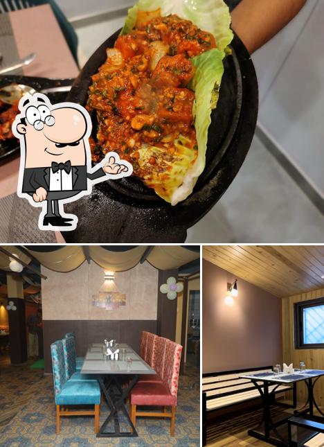 This is the photo displaying interior and food at Hotel One One 7