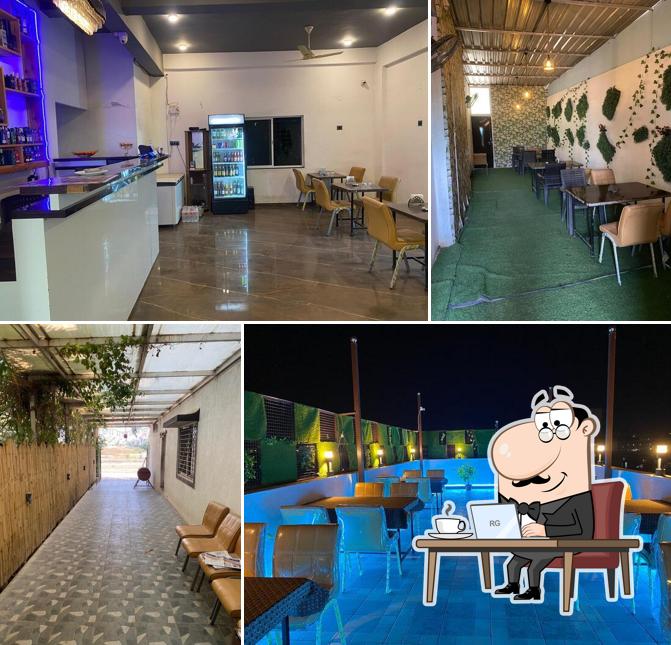 The interior of Naksh Family Restaurant and Bar