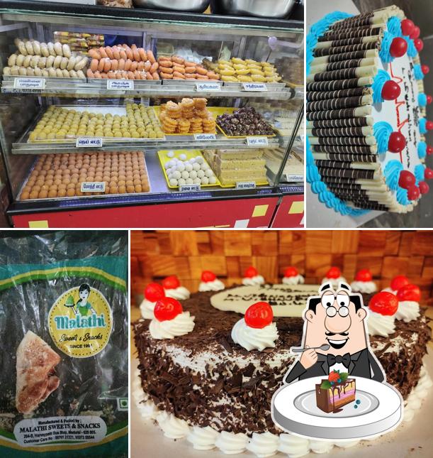 Chocolate cake at Malathi Sweet and Snacks