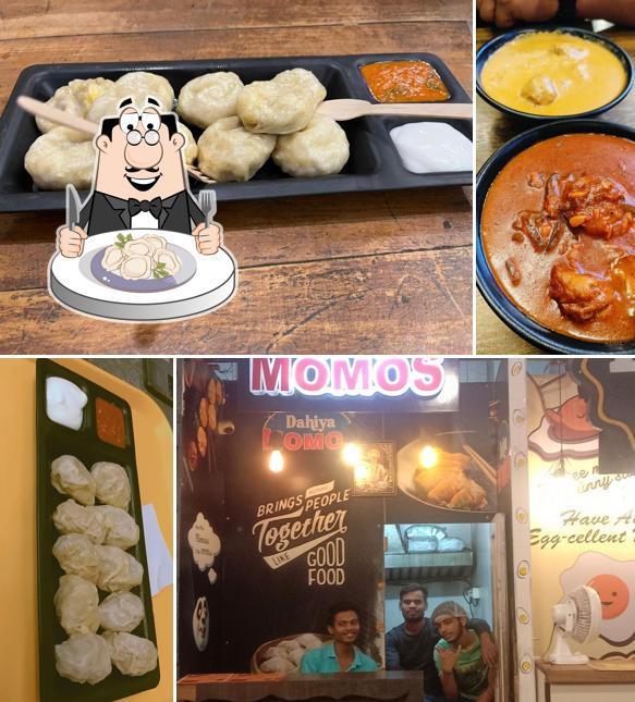 Dumplings at Dahiya Momo's