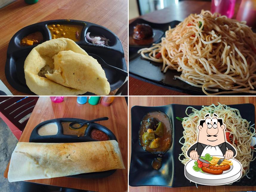 Food at Manjuram's cafe