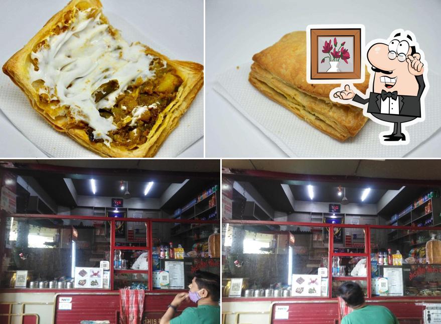 Among different things one can find interior and food at Sainath Refreshment(Daji Panwala)