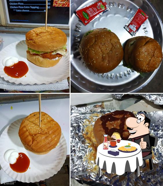 Order one of the burgers served at The Burger Zone