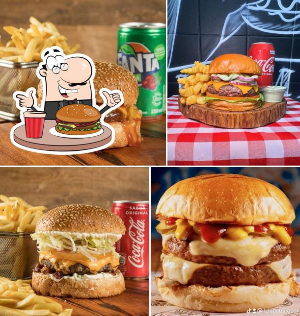 Consiga um hambúrguer no Hambúrgueria Artesanal Japa Burguer